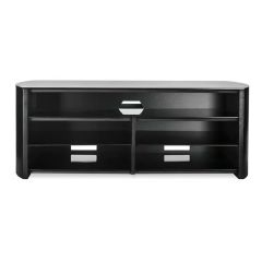 Alphason FW1350SBBLK Audio Visual Stand For TVs Up To 60", Black Finish