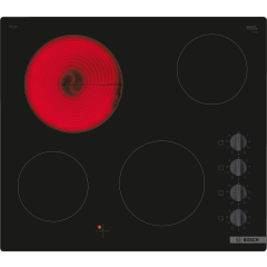 Bosch PKE611CA3E Serie 2 60cm 4 Zone Ceramic Hob in Black