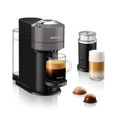 Delonghi ENV120.GYAE Nespresso Vertuo Next Capsule Coffee Machine with Aeroccino Milk Frother, Grey