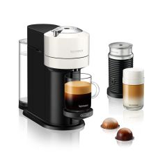 Delonghi ENV120.WAE Nespresso Vertuo Next Capsule Coffee Machine with Aeroccino Milk Frother, White