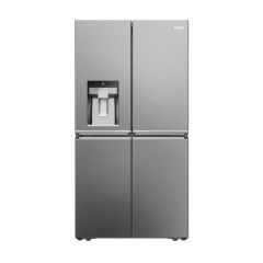 Haier HCR7918EIMP Plumbed Total No Frost American Fridge Freezer - Platinum Inox