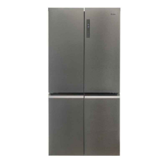 Haier HTF540DP7UK F Rated 528L 4 Door Fridge Freezer, Platinum Inox