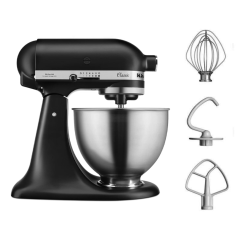 KitchenAid 5K45SSBBM 4.3L Classic Stand Mixer, Matte Black