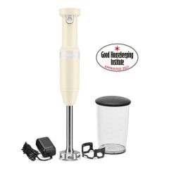 KitchenAid 5KHBBV53BAC Versatile Cordless Hand Blender in Almond Cream
