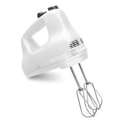 KitchenAid 5KHM5110BWH 5 Speed Classic Hand Mixer, White