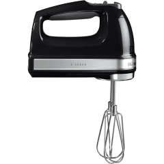 KitchenAid 5KHM9212BOB 9 Speed Hand Mixer, Onyx Black