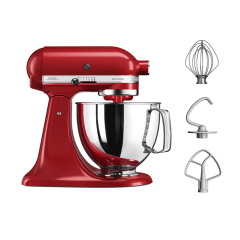 KitchenAid 5KSM125BER 4.8 Litre ARTISAN Stand Mixer, Empire Red