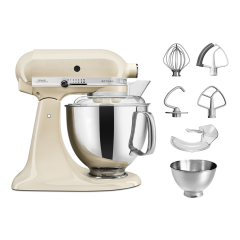 KitchenAid 5KSM175PSBAC 175 ARTISAN 4.8L Tilt-head Stand Mixer, Almond Cream