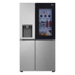 LG GSGV81PYLL InstaView 635L Door-in-Door Fridge Freezer, Shiny Steel