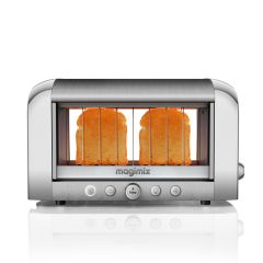 Magimix 11526 TOASTER 2-Slice Vision Toaster with Glass Window, Stainless S