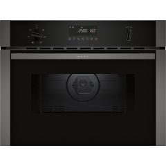 Neff C1AMG84G0B 44 Litres Built In Microwave Oven With Hot Air, Black/Graphite Trim