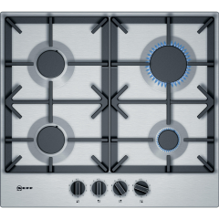 NEFF T26DS49N0 60cm 4 Burner Gas Hob, Stainless Steel