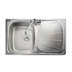 Rangemaster BL8001/ Baltimore Stainless Steel Inset Sink 1 Bowl Compact