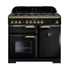 Rangemaster CDL100DFFBL/B CLASSIC DELUXE 100cm Dual Fuel Cooker