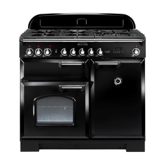 Rangemaster CDL100DFFBL/C CLASSIC DELUXE 100cm Dual Fuel Cooker