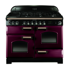Rangemaster CDL110DFFCY/B CLASSIC DELUXE 110cm Dual Fuel Range Cooker Cranberry B