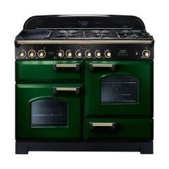 Rangemaster 112900 (CDL110DFFRG/B) CLASSIC DELUXE 110cm Dual Fuel Cooker in Racing G/B