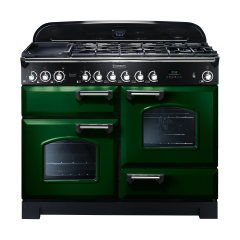 Rangemaster 112890 (CDL110DFFRG/C) CLASSIC DELUXE 110cm Dual Fuel Cooker in Racing G/C