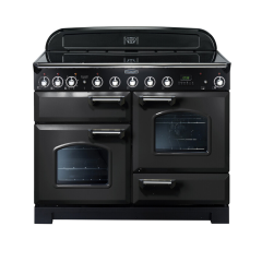 Rangemaster CDL110ECCB/C CLASSIC DELUXE 110cm Ceramic Cooker, Charcoal Black