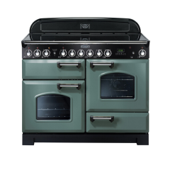 Rangemaster CDL110ECMG/C CLASSIC DELUXE 110cm Ceramic Cooker, Mineral Green