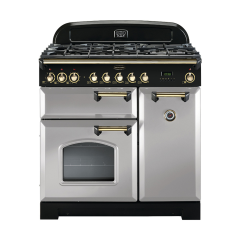 Rangemaster 114640 (CDL90DFFRP/B) CLASSIC DELUXE 90cm Dual Fuel Cooker