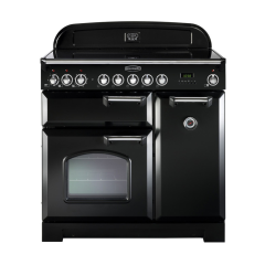 RANGEMASTER CDL90ECBLC CLASSIC DELUXE 90cm Ceramic Cooker in Black