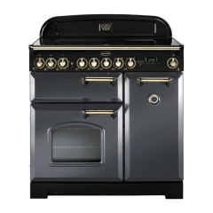 Rangemaster CDL90ECSL/B (124170) CLASSIC DELUXE 90cm Ceramic Range Cooker