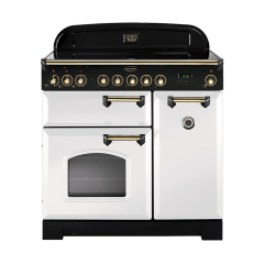 Rangemaster 114280 (CDL90ECWH/B) CLASSIC DELUXE 90cm Ceramic Range Cooker
