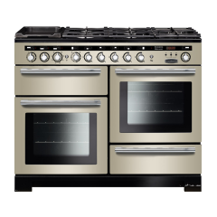 Rangemaster EDL110DFFIV/C (117280) Encore Deluxe 110cm DF Range Cooker, Ivory/Chrome