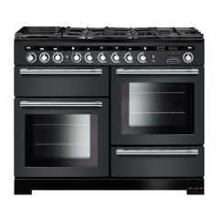 Rangemaster EDL110DFFSL/C (117270) Encore Deluxe 110cm DF Range Cooker, Slate/Chrome