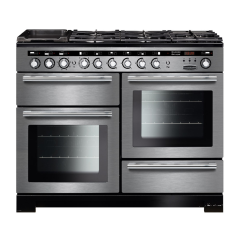 Rangemaster EDL110DFFSS/C (117290) Encore Deluxe 110cm DF Range Cooker, S Steel/Chrome