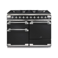 Rangemaster ELS110DFFCB/ Elise 110 Dual Fuel Cooker, Charcoal Black