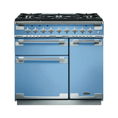 Rangemaster ELS90DFFCA Elise 90 Dual Fuel Range Cooker, China Blue