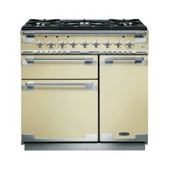 Rangemaster ELS90DFFCR Elise 90 Dual Fuel Range Cooker, Cream