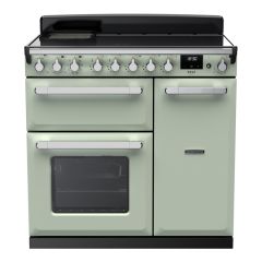 Rangemaster ESDL90EIPMNT/CM1 Estel Deluxe 90cm Induction Range Cooker, Mint/Chrome
