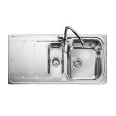 Rangemaster HS9852/ Houston Stainless Steel Inset Sink 1.5 Bowl Polished