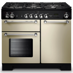 Rangemaster KCH100DFFCRC KITCHENER 100cm Dual Fuel Range Cooker, Cream