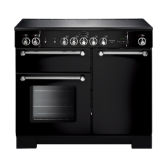Rangemaster 112840 (KCH100ECBL/Câ€‹) KITCHENER 100cm Ceramic Range Cooker, Cream/C