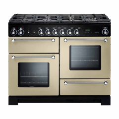 Rangemaster KCH110NGFCR/C (116700) KITCHENER 110cm Gas Range Cooker, Cream/Chrome