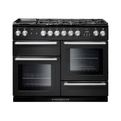 Rangemaster NEX110DFFCB/C Nexus 110cm Dual Fuel Cooker, Charcoal Black