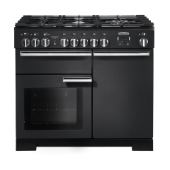 Rangemaster PDL100DFFCB/C PROFESSIONAL DELUXE 100cm Dual Fuel Cooker, Charcoal Bk