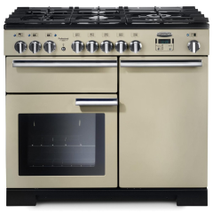 Rangemaster 97570 (PDL100DFFCR/C) PROFESSIONAL DELUXE 100cm Dual Fuel Cooker, Cream/C
