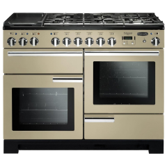 Rangemaster PDL110DFFCR/C PROFESSIONAL DELUXE 110cm Dual Fuel Cooker, Cream
