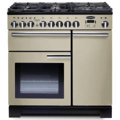 Rangemaster 97610 (PDL90DFFCR/C) PROFESSIONAL DELUXE 90cm Dual Fuel Range Cooker, Cream