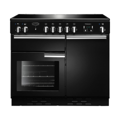 Rangemaster 112360 (PROP100ECBL/C) PROFESSIONAL PLUS 100cm Ceramic Range Cooker, Gloss B/B