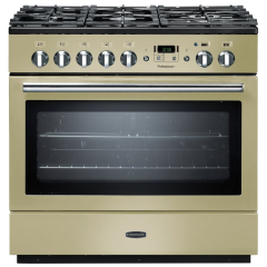 Rangemaster PROP90FXDFFCR/C PROFESSIONAL PLUS FX 90cm Dual Fuel Cooker, Cream/C