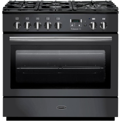 Rangemaster PROP90FXDFFSL/C (123260) PROFESSIONAL PLUS FX 90cm Dual Fuel Range Cooker, Slate