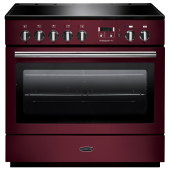 Rangemaster PROP90FXEICY/C PROFESSIONAL+ FX 90cm Induction Range Cooker, Cranberry