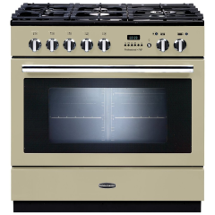 Rangemaster PROP90FXPDFFCR/C PROFESSIONAL PLUS FX 90cm Dual Fuel Range Cooker, Cream