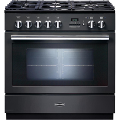 Rangemaster PROP90FXPDFFSL/C (124140) PROFESSIONAL PLUS FXP 90cm Cooker, Slate/Chrome